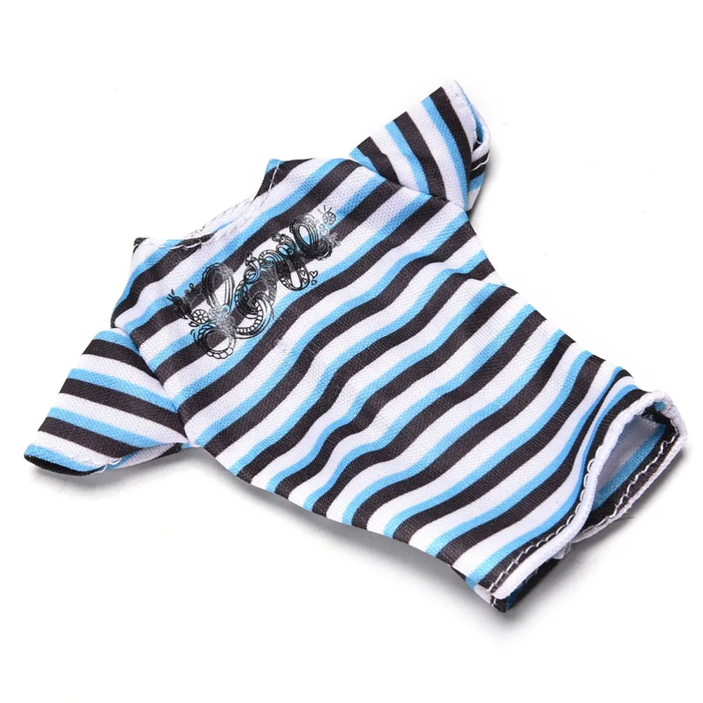 2 шт./компл. ручной работы новый летний Повседневное классная полосатая рубашка с