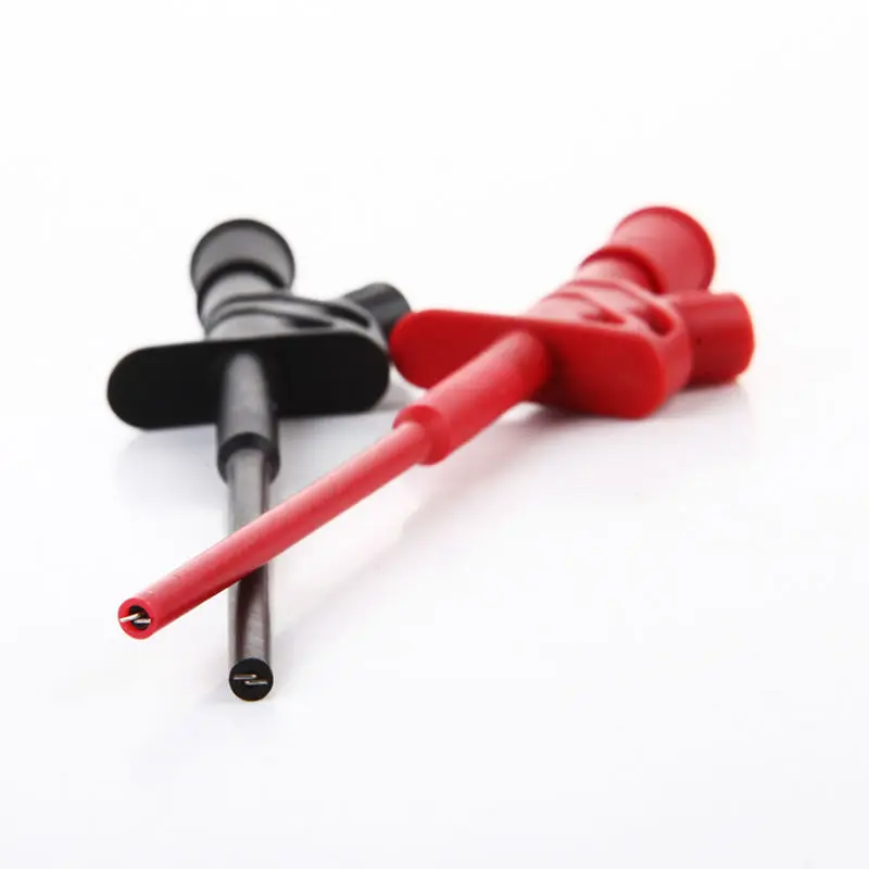 1 пара 2 шт. L160mm пружинный тестовый зонд с наконечниками изолированный провод