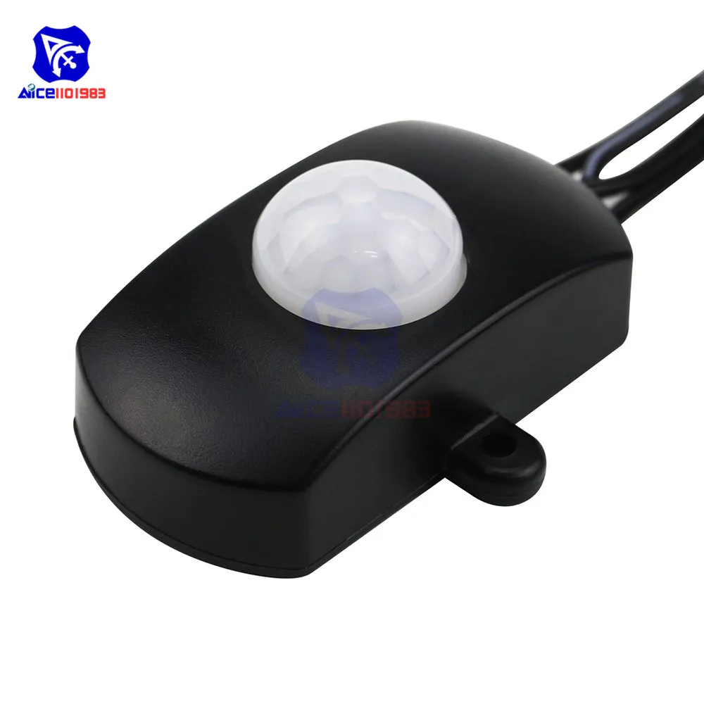 DC 5 V-24 V 5A PIR инфракрасный человеческого движения Сенсор триггер переключениt с 2,1x5,5 мм Мужской и Женский DC Мощность переходник для Светодиодные ленты