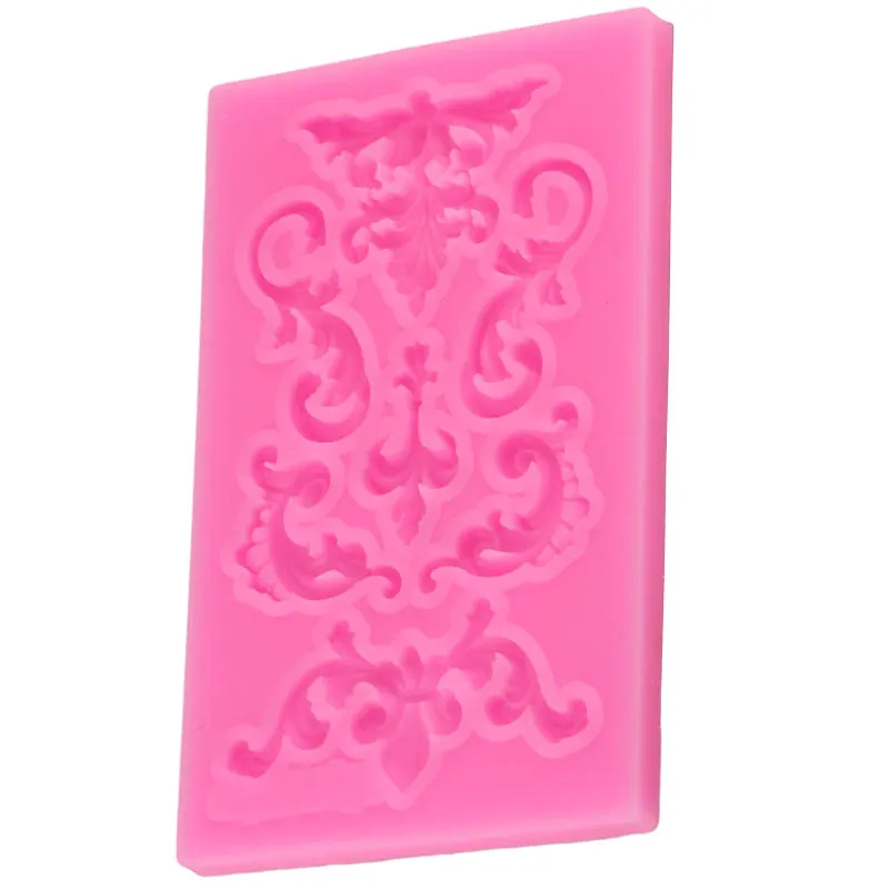 Sugarcraft винтажные рельефные формочки силиконовая форма для прокрутки помадки