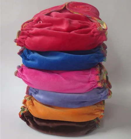 Высококачественный двухрядный подгузник из натурального бамбука и велюра 2015