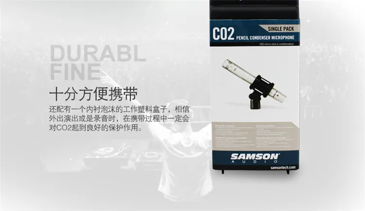 Samson C02 карандаш конденсаторный микрофон s Профессиональный музыкальный инструмент звукосниматель микрофон конденсаторный микрофон