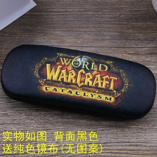 W Чехол для очков с изображением игры Blizzard World of Warcraft для мужчин и женщин, кожаный футляр для очков с изображением героев мультфильмов для мальчиков и девочек, студенческий Чехол для очков - Цвет: W