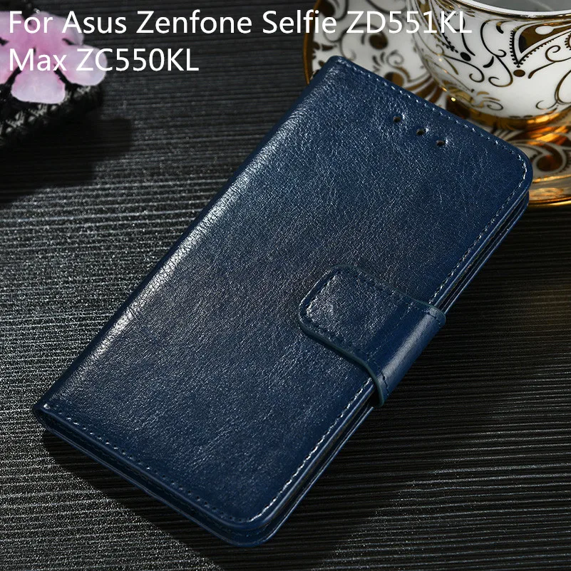 Чехол кошелек в винтажном стиле для Asus Zenfone Selfie ZD551KL Max ZC550KL из искусственной кожи