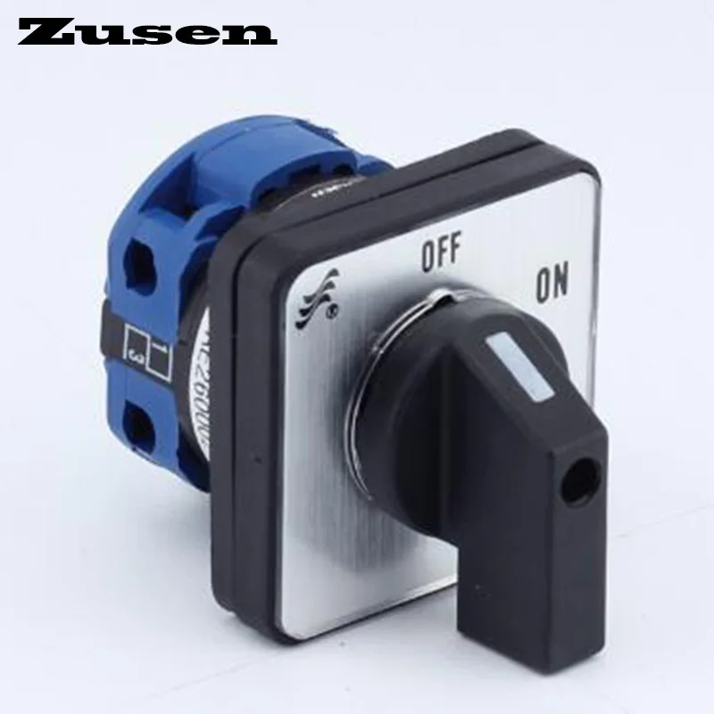 Zusen LW26 20 on/off 440V Ui 660V 20A поворотный кулачковый переключатель 2 Позиции 1 полюс 4