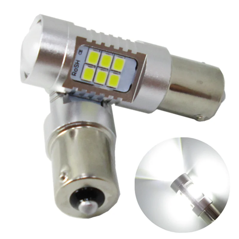 2x Высокая мощность 21 Вт 1156 BAU15S BA15S 21LED Samsung 2835 21smd CANBUS обратного резервного