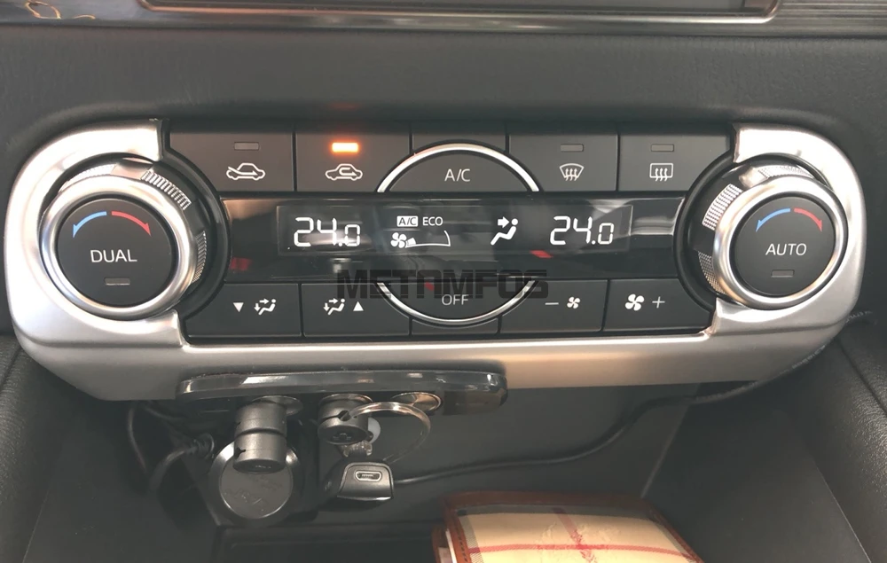 Для Mazda CX5 CX-5 KF углеродное волокно Переключатель кондиционера Кнопка регулировки крышки отделка внутренние аксессуары
