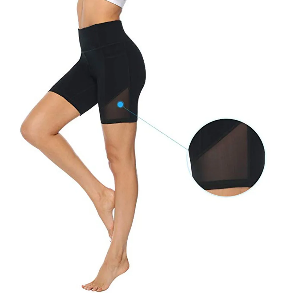 sports leggings fitness women High Waist Yoga Short Abdomen Control Training Running Yoga mallas deportivas mujer#g2