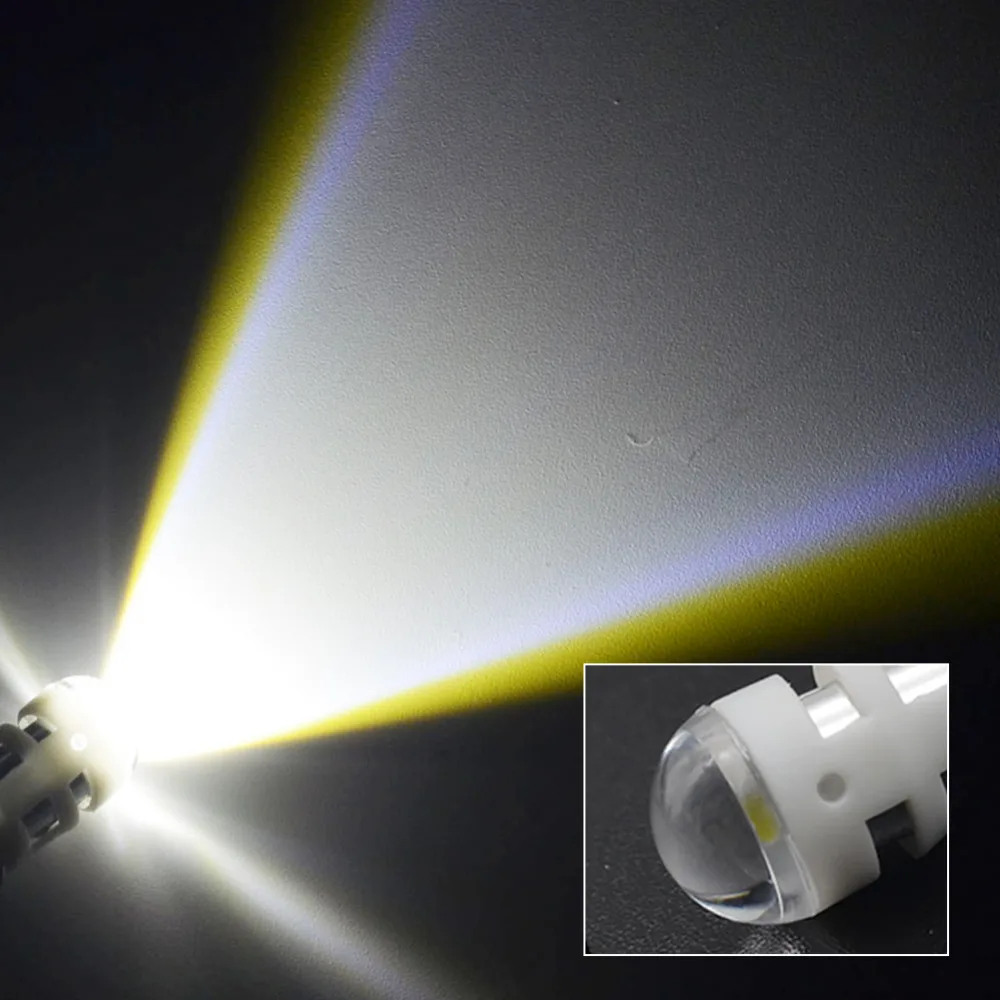 2 шт. t10 w5w светодиодные лампы 2825 SMD 194 168 зазор чтения парковочные 6000K белый авто