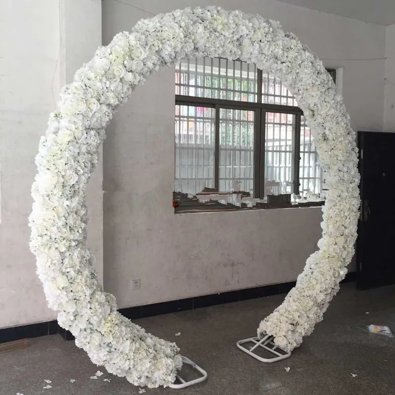 

Wedding Arch Flower Row Artificial Rose Hydrangea Styles flower Backdrop Centerpieces Road Cited Flowers Rows