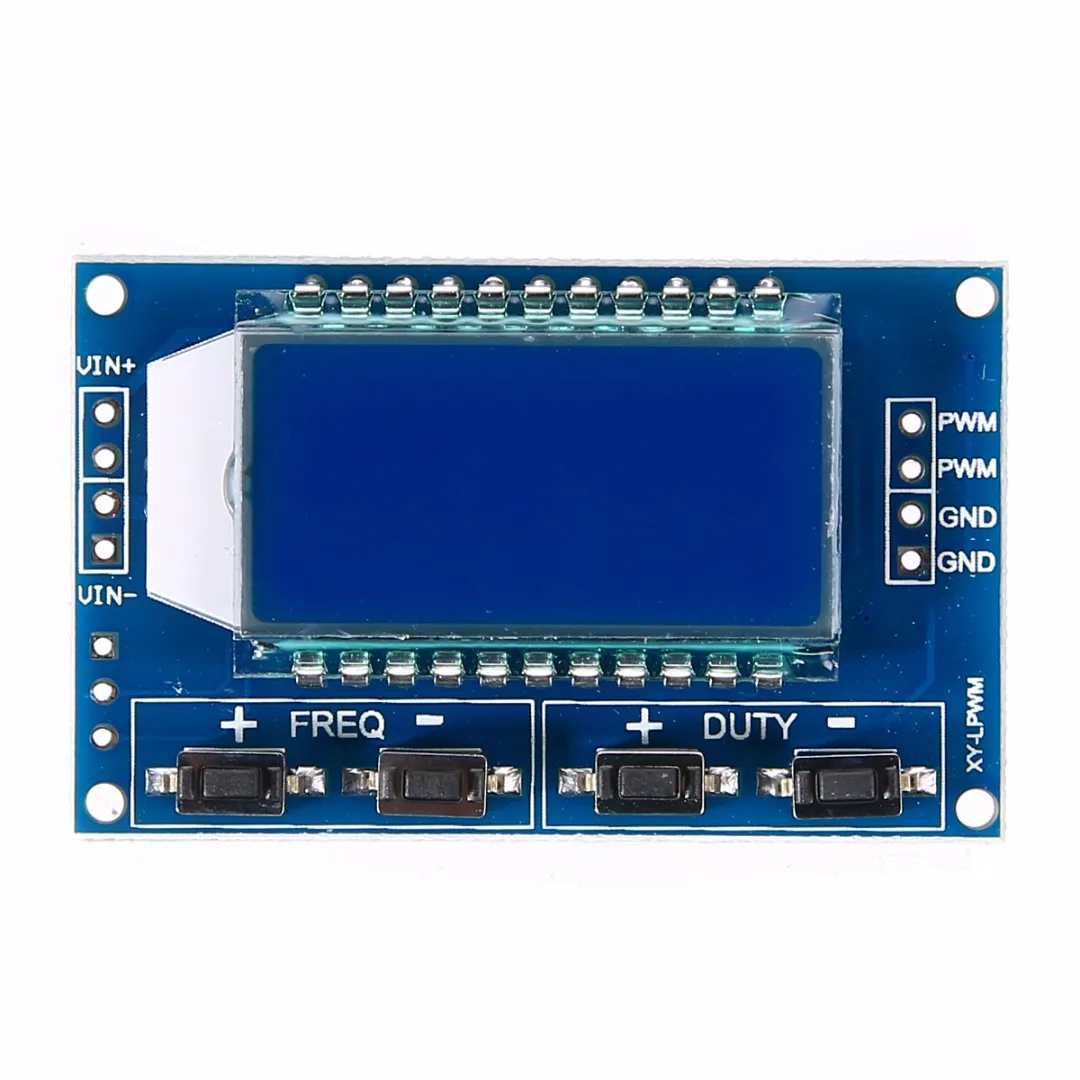 1 шт. pwm генератор сигналов Регулируемый ЖК-дисплей Дисплей частота импульсов рабочий цикл модуль 1Hz-150 кГц