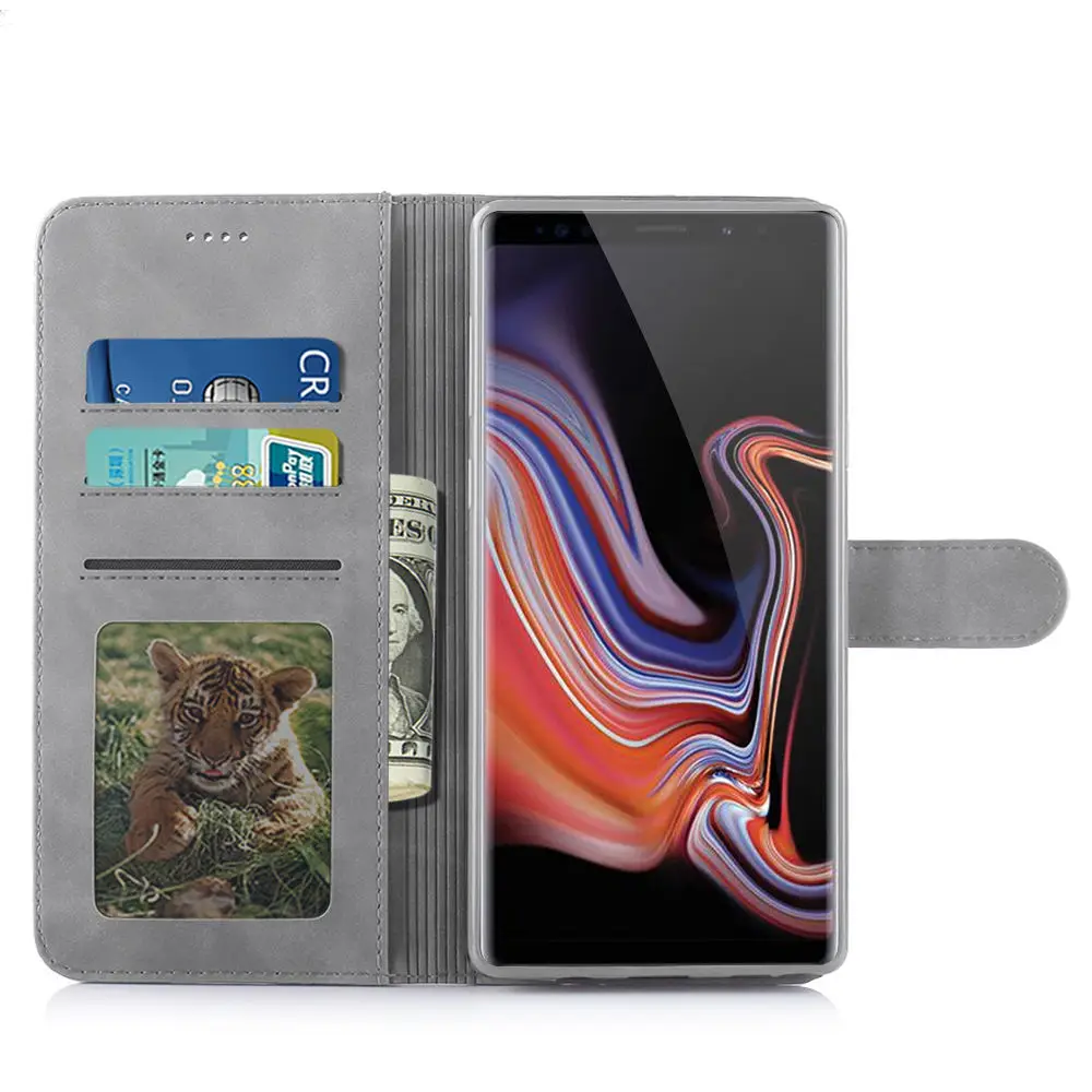 Чехол-книжка с откидной крышкой для samsung galaxy Note 8, роскошный кожаный чехол-кошелек для телефона samsung galaxy Note 9, чехол для samsung Note 8 9