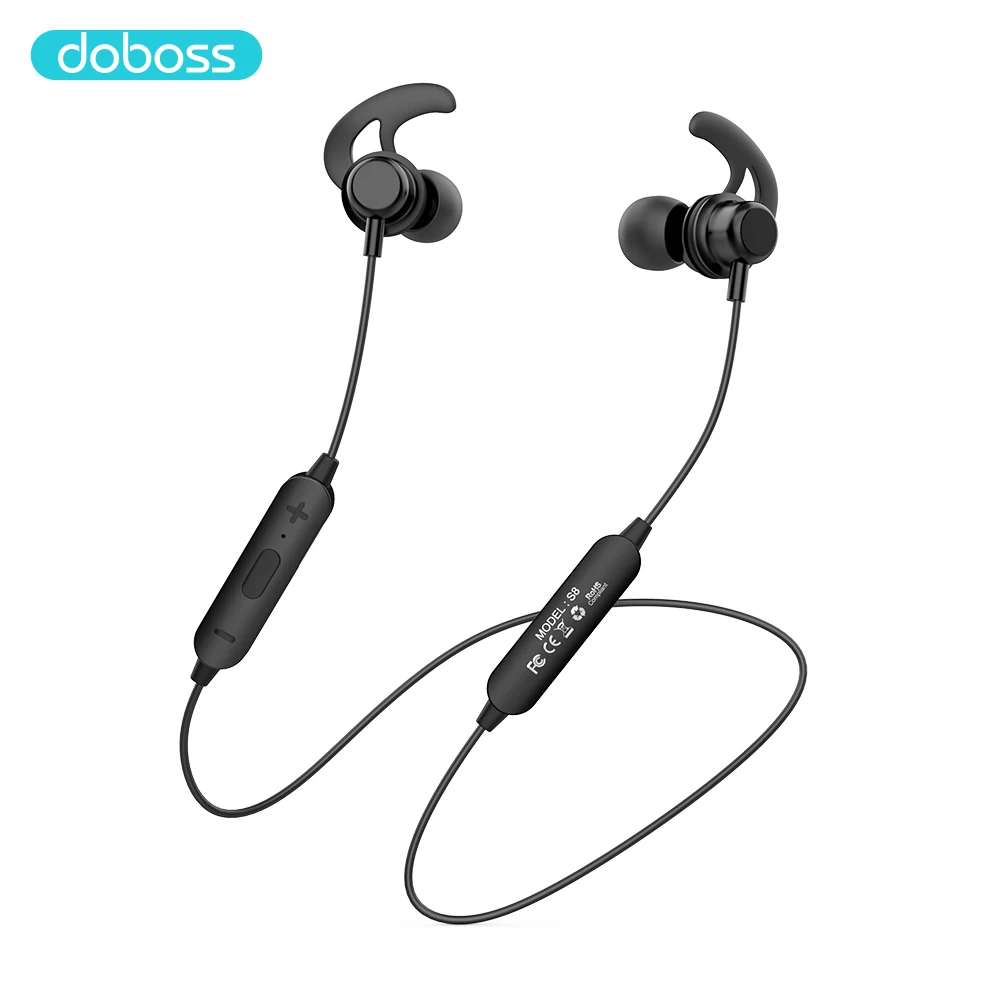 Doboss Bluetooth наушники Беспроводные Гарнитура Наушники с шейным ободом магнитом для