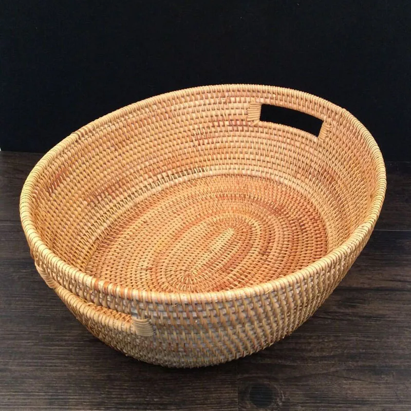 Вьетнамская Осенняя плетеная корзина из ротанга, корзина для фруктов из ротанга, органайзер для конфет, закусок, кондитерский десертный поднос, корзины для хранения, хороший подарок