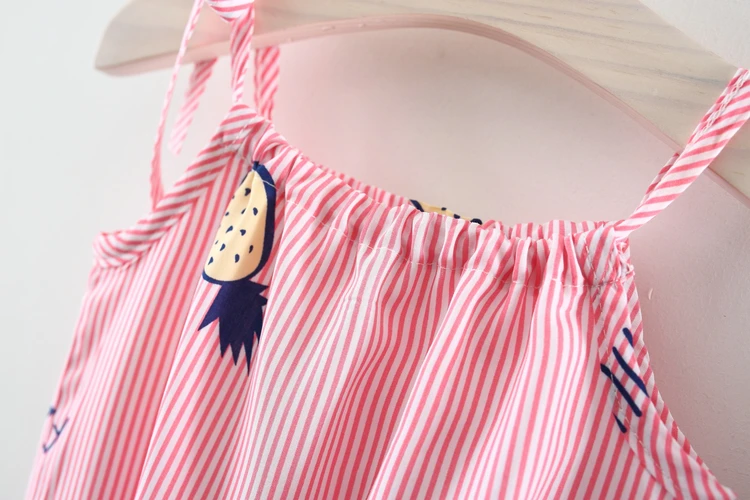 Хлопок без рукавов комплекты для мальчиков и девочек 2018 летние Футболка + брюки