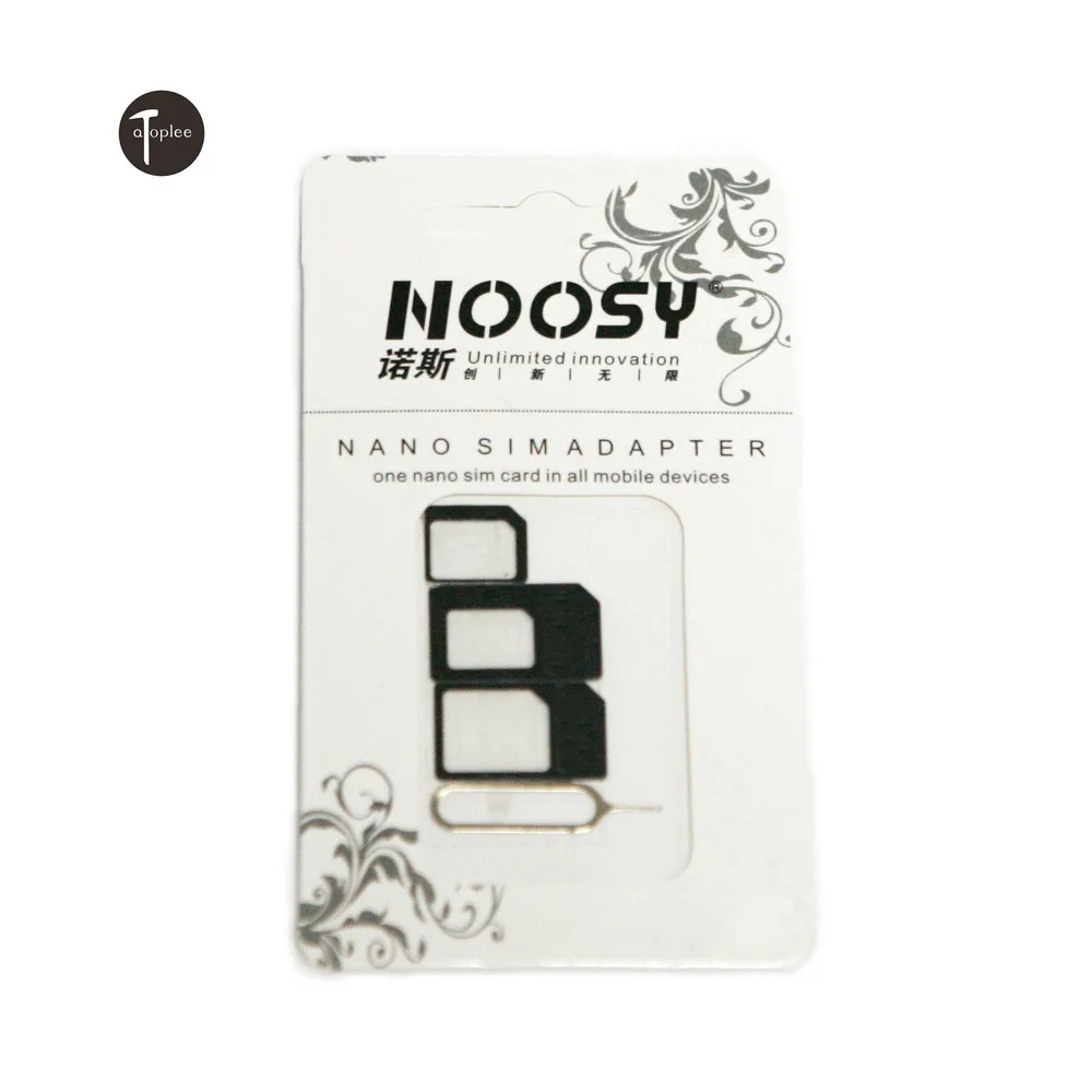 Новый 1/2/3/5/10/50 набор nano SIM адаптер Micro + стандартная Nano 3 в 1 sim карты для iPhone