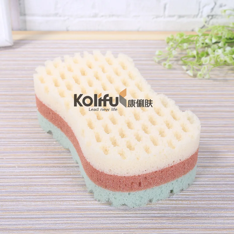 Kolifu 1 шт. Мочалка для ванны, Мочалка для душа, очищающая сетка для тела, Нейлоновая губка, богатые пузыри, Мочалка для тела, Массажная Мочалка для душа KLF013
