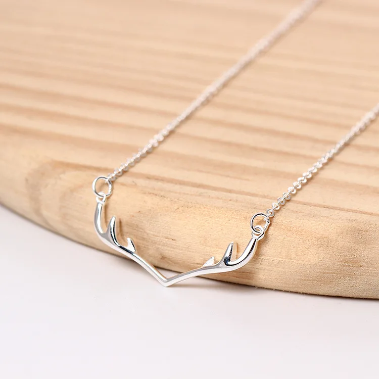 elk necklace women gift 100% 925 Sterling silver nacklace Jewellery Clavicle chain pendant charms | Украшения и аксессуары