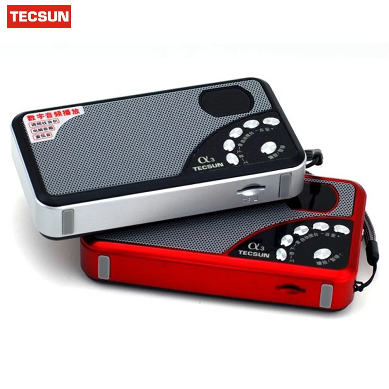 Новый FM радиоприемник TECSUN A3 цифровой портативный мини со встроенным динамиком