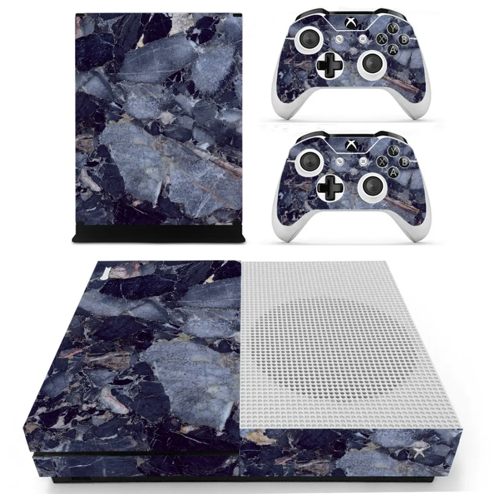 Наклейки в полоску Vinly Skin для XBOX One S консоли с двумя беспроводными контроллерами |
