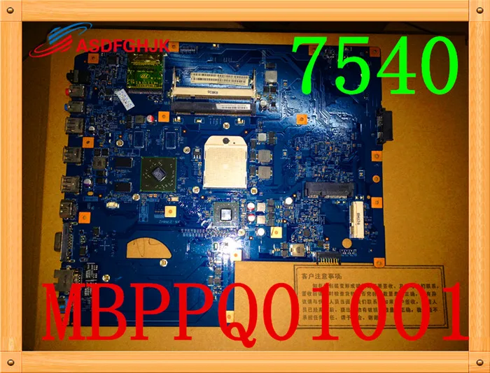 Для acer ASPIRE 7540 7540G материнская плата ноутбука MBPPQ01001 JV7 TR8 48.4FP03.01M100%