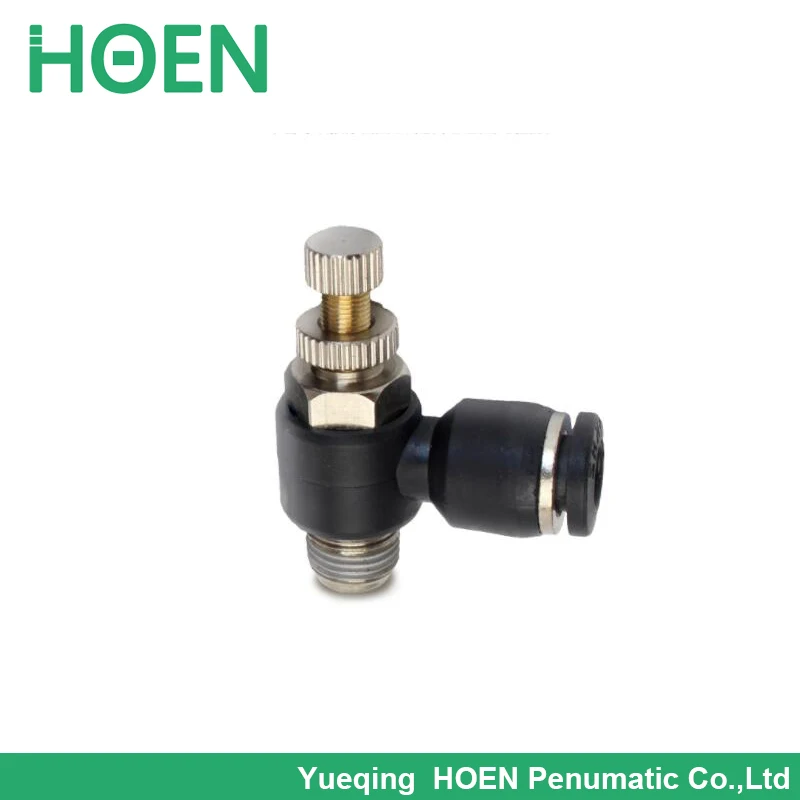 SL10-01 10mm Tube Quick Push in 1/8" thread SL Series Speed Flow Control Pneumatic Fittings Adjustable Air PU | Обустройство дома