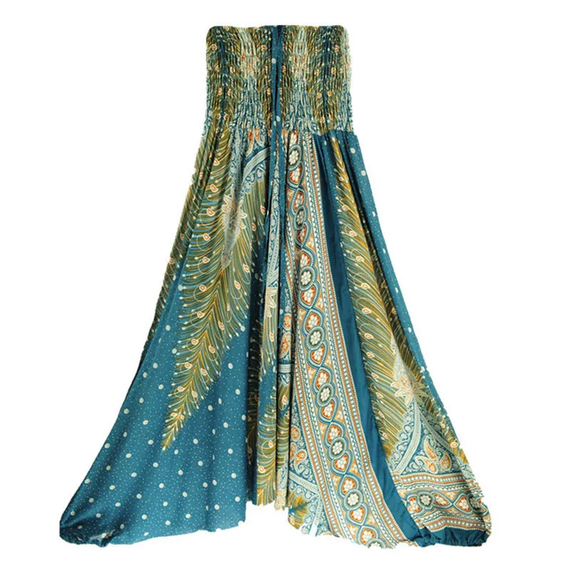 Женские удобные йога Бич Багги Цыганский для женщин штаны шаровары и брюки в