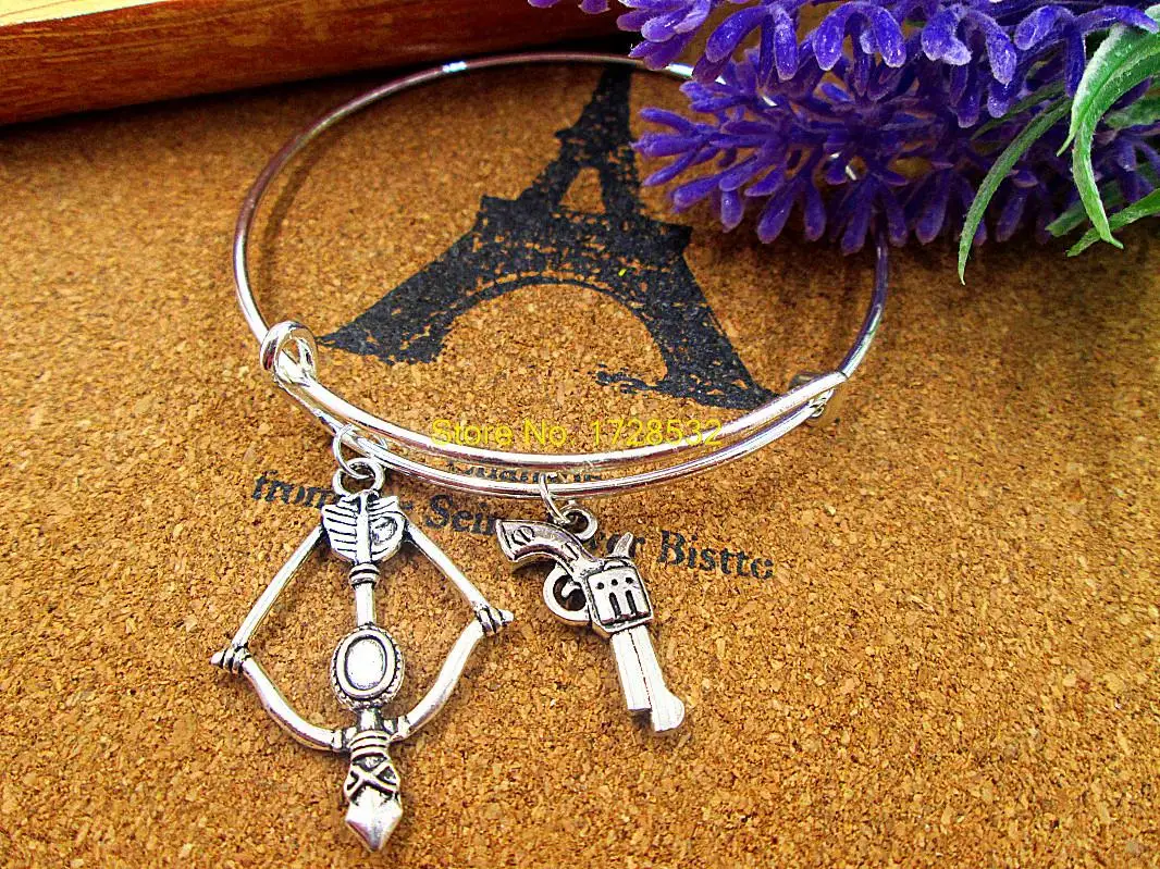 3 шт./лот хит продаж диаметр 65 мм браслеты серебряные с ходячими мертвецами