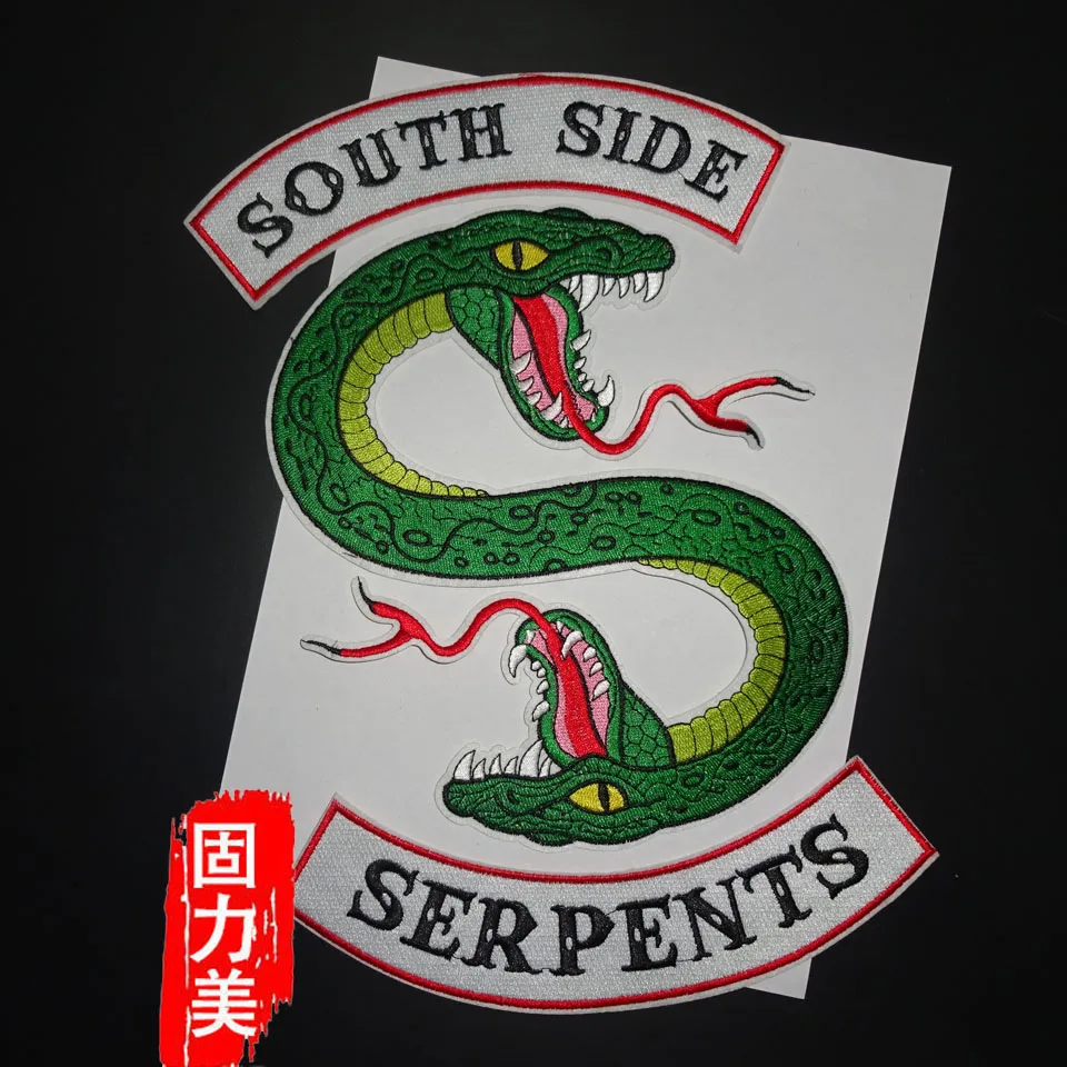 (5 комплектов = 15 шт.) нашивка Змея на вышивку Riverdale South Side Serpents для одежды куртки
