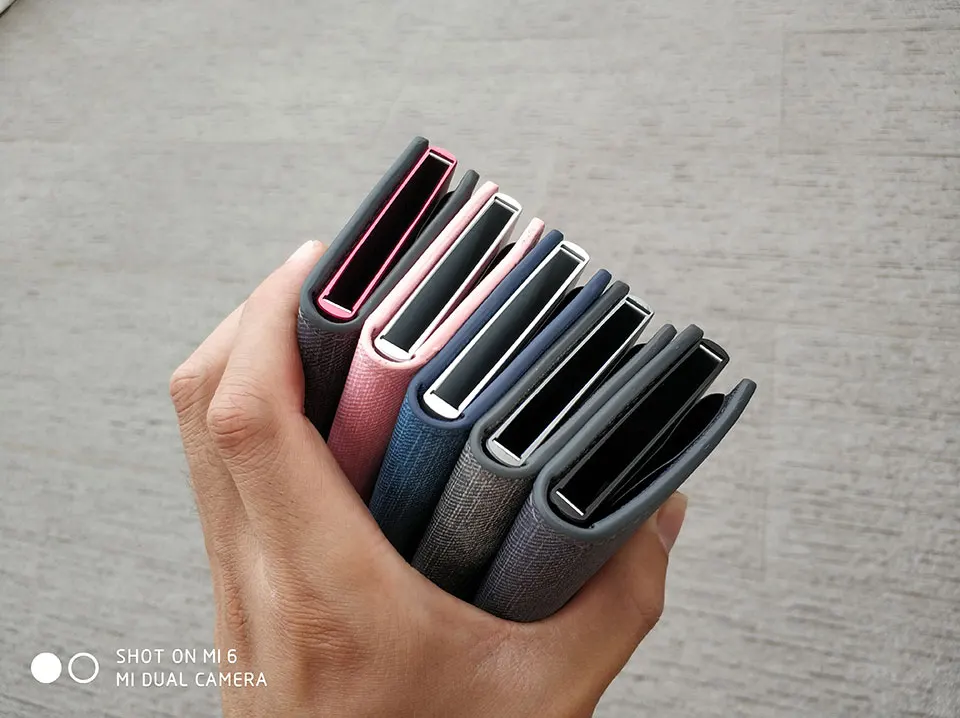 RFID Блокировка ковбойский кредитный ID держатель для карт Ретро винтажный алюминиевый джинсовый кожаный бумажник чехол для карт мини кошелек для мужчин и женщин
