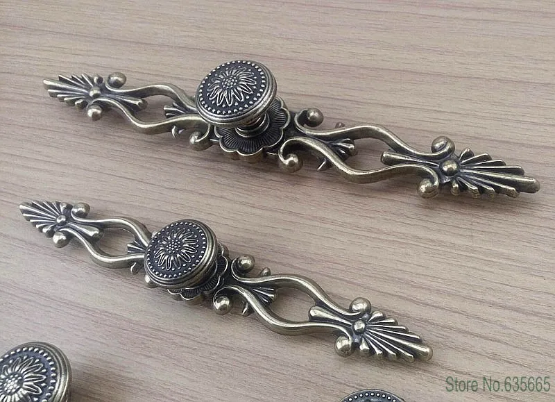 Европейская бронзовая фурнитура для мебели, ручки для кухонных шкафов, маленькая дверная ручка, выдвижной ящик, шкаф для одежды, обувной шкаф, Вытяжная ручка