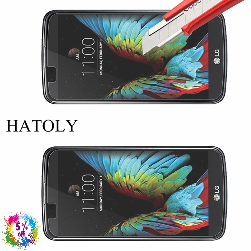 2 шт стекло для LG K10 закаленное 2.5D 9H Защита экрана M2 HD закаленная защитная пленка +