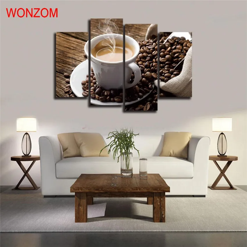 Холст кухня кофе фотографии Современная живопись на искусство Модульная картина