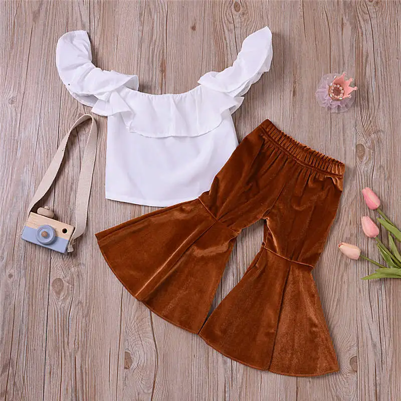 Комбинезон с оборками и кисточками для маленьких девочек комбинезон