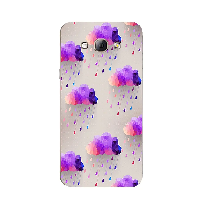 9170 17 Для samsung Galaxy A7 ТПУ чехол для телефона для A3 A5 A8 оболочка прозрачная ПВХ-пленка для A300 A500 A700 A800 крышка Юбка радужных цветов для девочек - Цвет: 9170 17