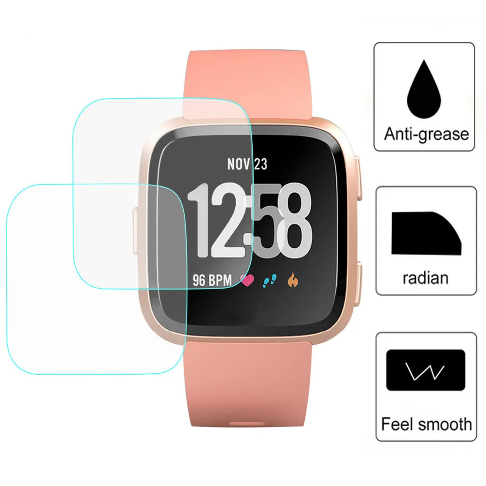 2 шт. умное закаленное стекло для Fitbit Versa Smart защита экрана Защитная пленка Чехол |