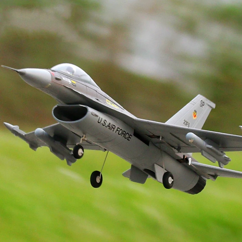 Радиоуправляемый самолет FMS 64 мм F16 F-16 V2 Vigilantes воздуховод вентилятор EDF Jet серый масштаб Warbird модель истребителя Хобби самолет Avion PNP