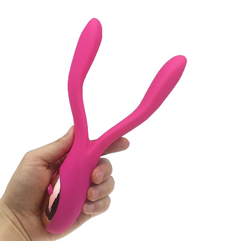 Силиконовый G Spot двойной вибратор анальный для женщин водонепроницаемый 9