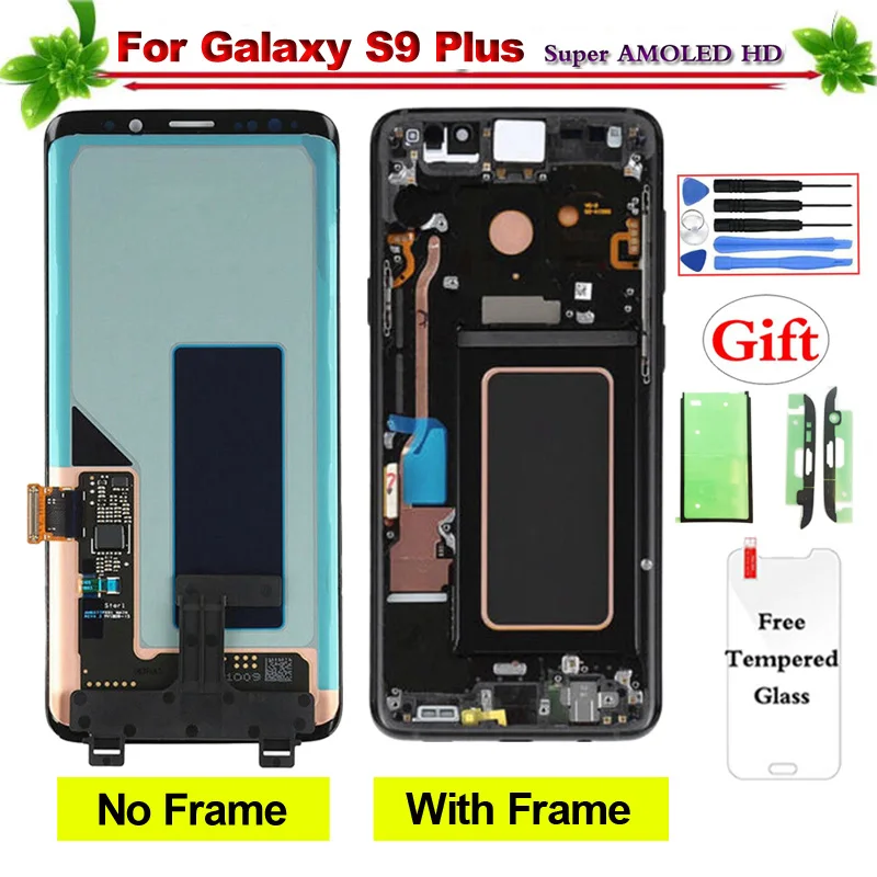 Замена для SAMSUNG Galaxy S9 plus ЖК-дисплей с сенсорным экраном дигитайзер сборка Plus G965 G965F