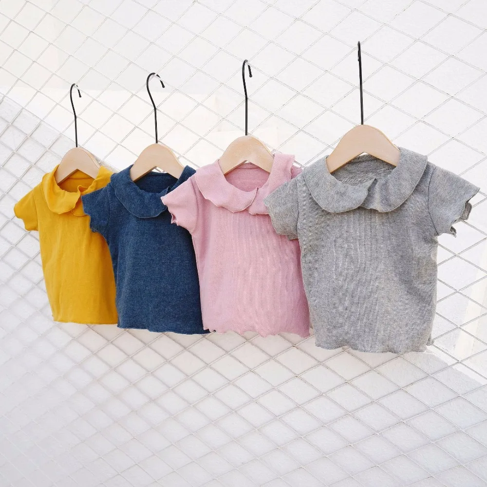 Baby Girls Summer T-shirts Short Sleeved Tops Tee Toddler Infant Kids Girl Clothes | Детская одежда и обувь