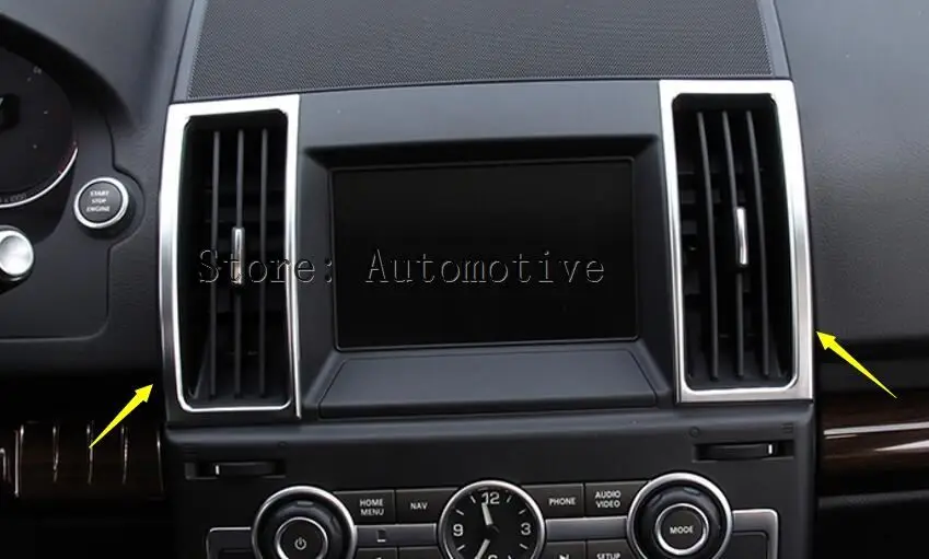 

Matt style ! ABS / Front Air Outlet Vent Cover Trim 6 Pcs For Land Rover Freelander 2 LR2 2013 2014 2015