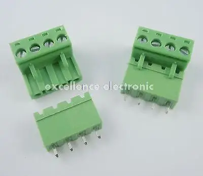 10 шт. 4 контакта 5 08 мм|pluggable terminal block|terminal blockterminal block plug |