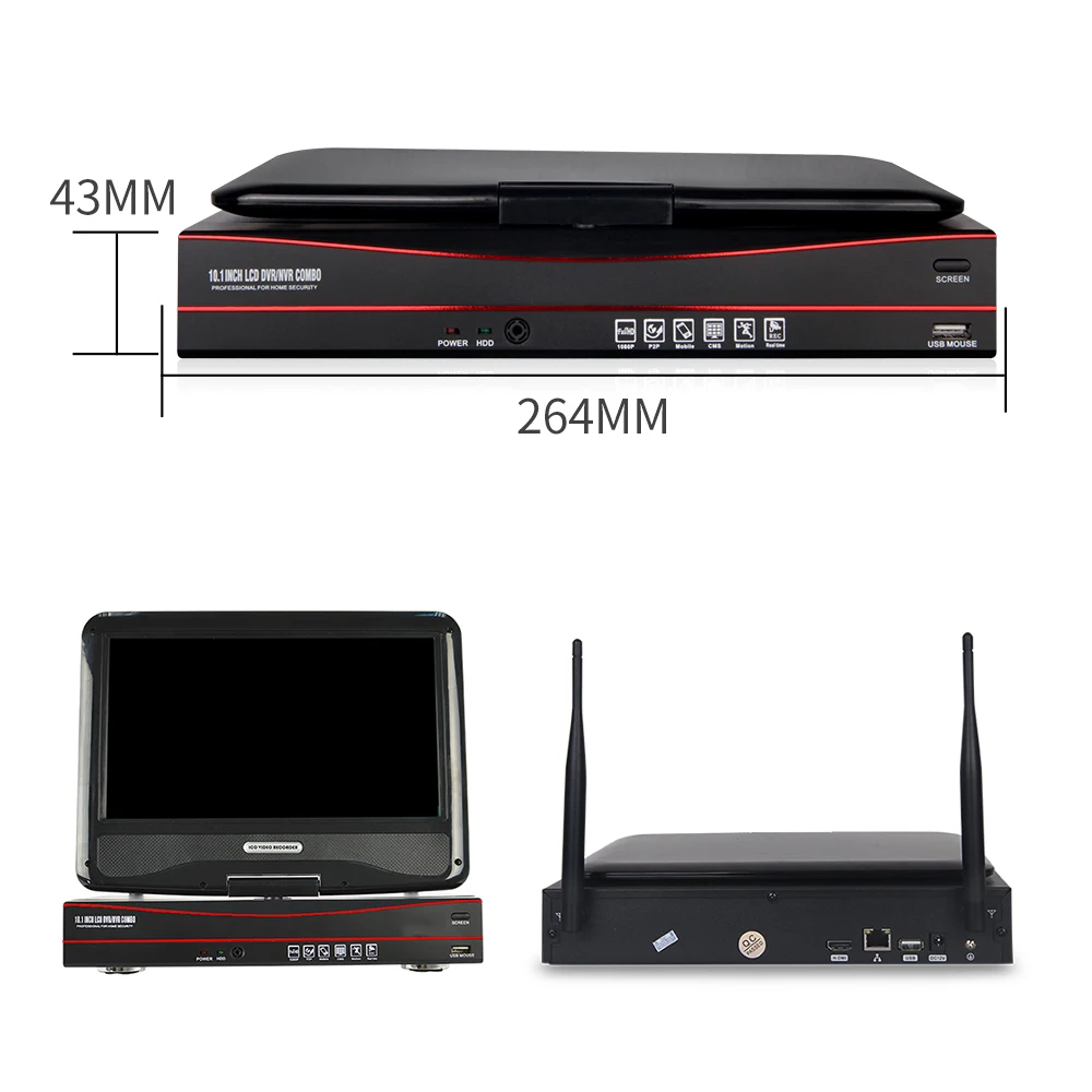 Система видеонаблюдения LOOSAFE 1080P беспроводная система с записью звука комплект