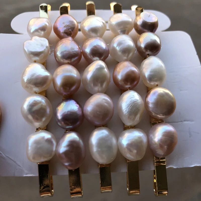

Trendy Hair Pin Genuine Freshwater Pearl Elegant AAA Quality Pearl Hariclip Delicate Handmade Jewelry Hair Accessories Gift