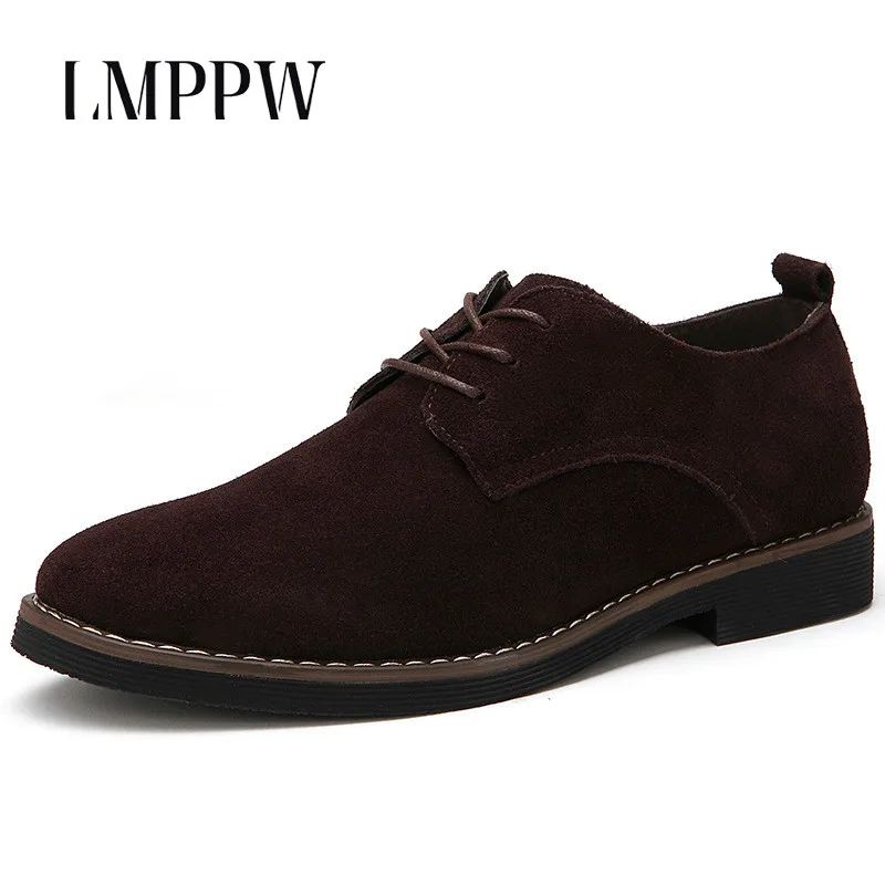 2019 New Autumn Casual Men Flats Lace-up Male Suede Oxfords Leather Shoes Fashion Sneakers Zapatillas Hombre Moccasin 2A | Обувь