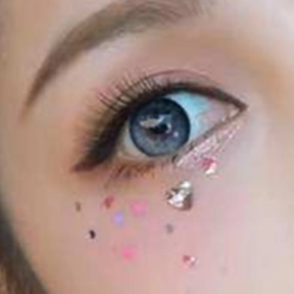 Блестки для ногтей Макияж девочек сердце любовь звезды жемчуг флэш дрель макияж