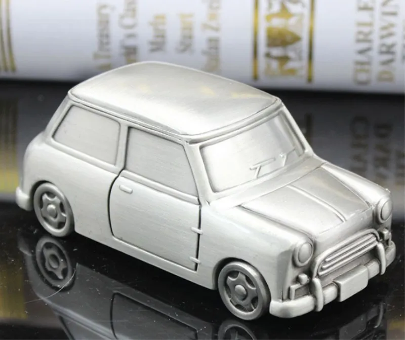 Металлическая винтажная модель автомобиля копилка детская игрушка автомобиль