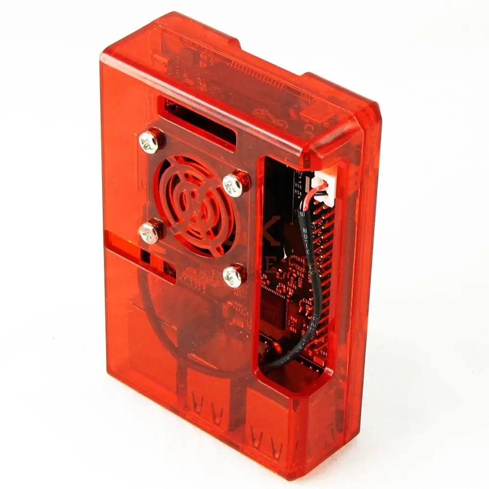 Raspberry PI 3 Model B + plus прозрачный красный корпус коробка для 2 PI3 Модель 3B | Компьютеры и