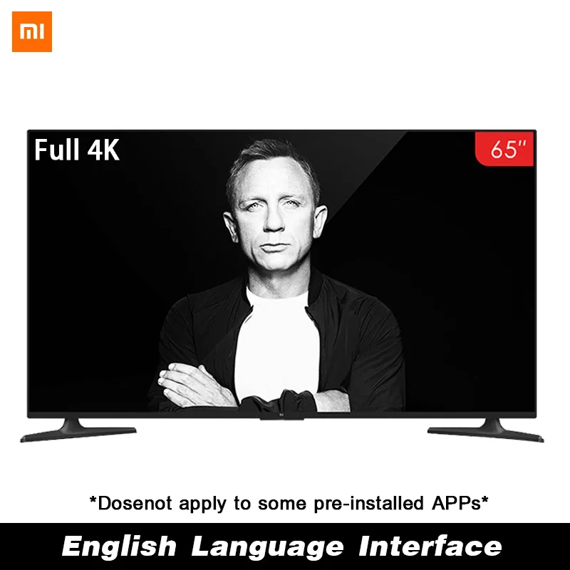 Xiaomi Smart 4A 65 дюймов 3840*2160 FHD Full 4K HD экран ТВ HDMI WIFI ультратонкий 2 Гб ОЗУ 8 ПЗУ игровой