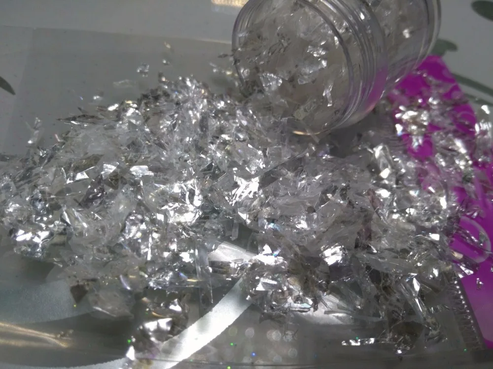 Растворимый устойчивый блеск Роскошный Сияющий белый случайный порезной